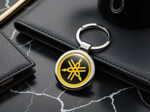 Yamaha Keyrings Men Minimal Stainless Steel Build